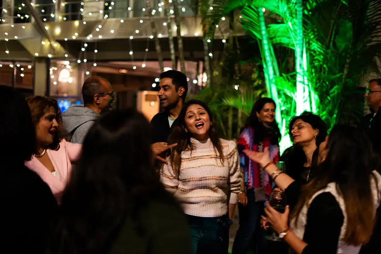 Music event production and guests at Atali Ganga