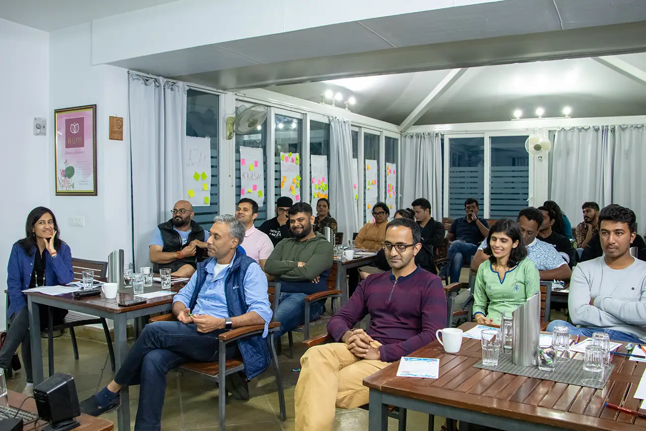 Corporate team gathered at Atali Ganga
