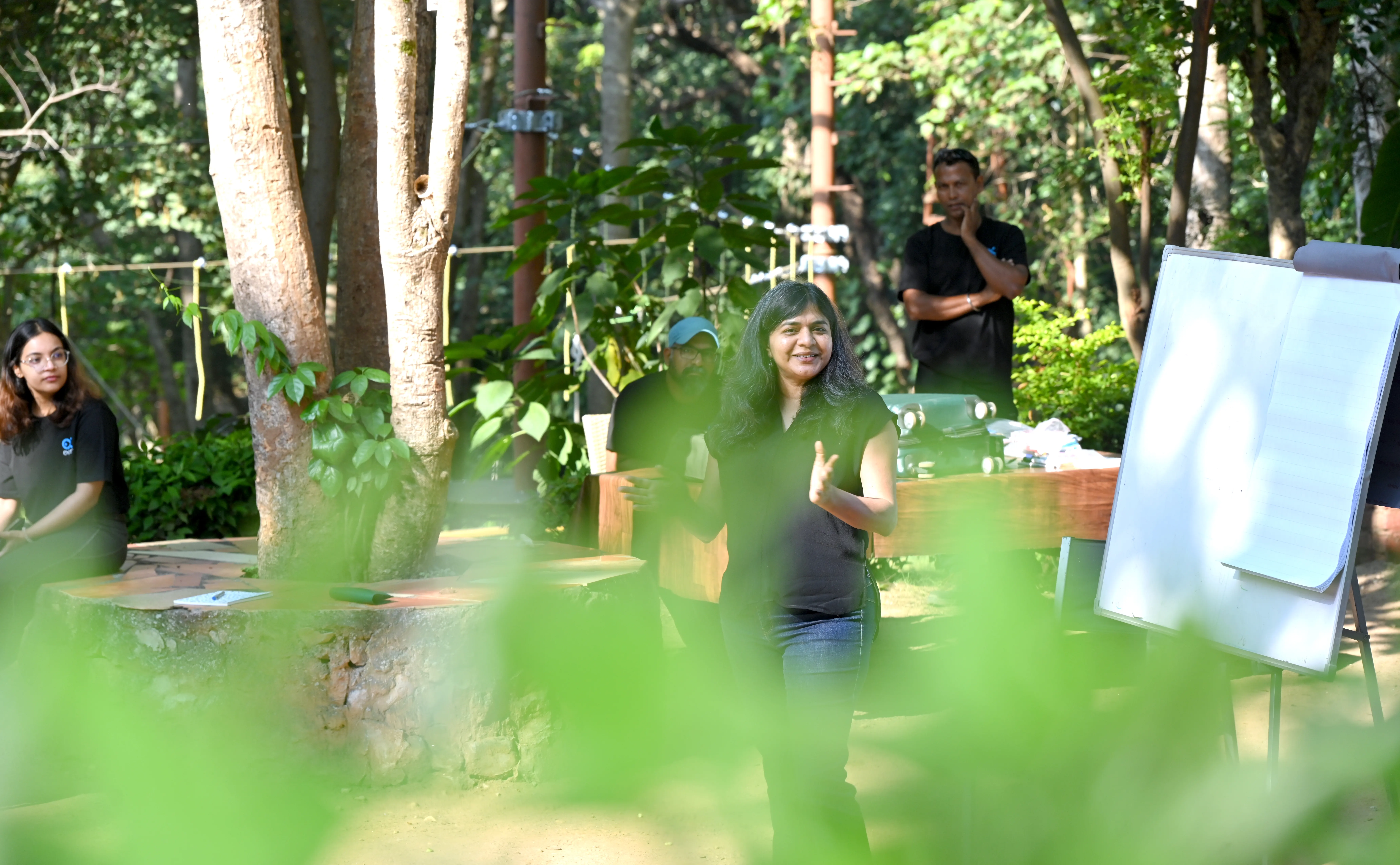 Facilitator leading a corporate workshop session at Atali Ganga