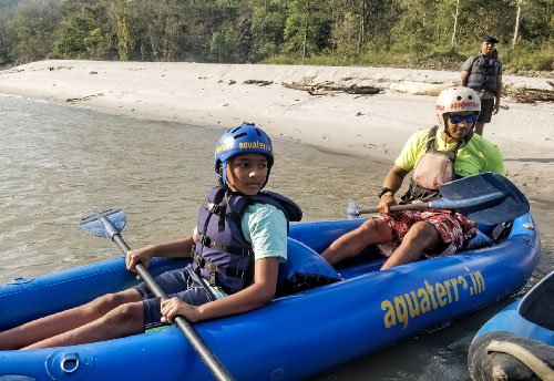 Kayaking with Aquaterra & Atali in Rishikesh on the Ganga River