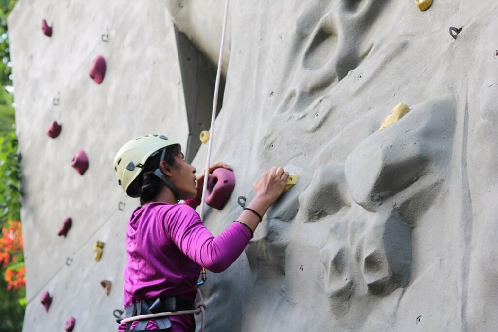 Wall Climbing with trained Activity officers
