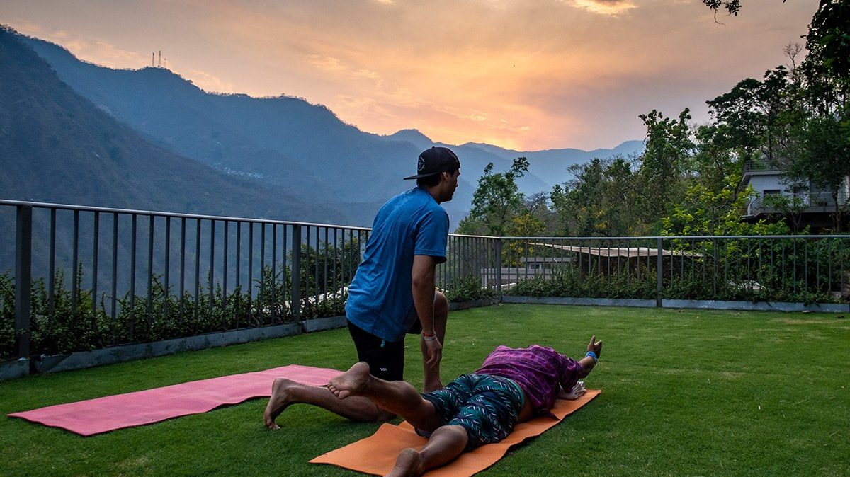 Atali Ganga offers a lot of spots for our Guests to practice Yoga alone or in Groups with Friends or Family
